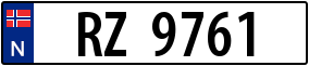 Trailer License Plate